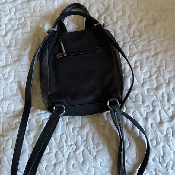 The Sak Black extra small leather Embossed Women's Bag/backpack - Picture 3 of 6